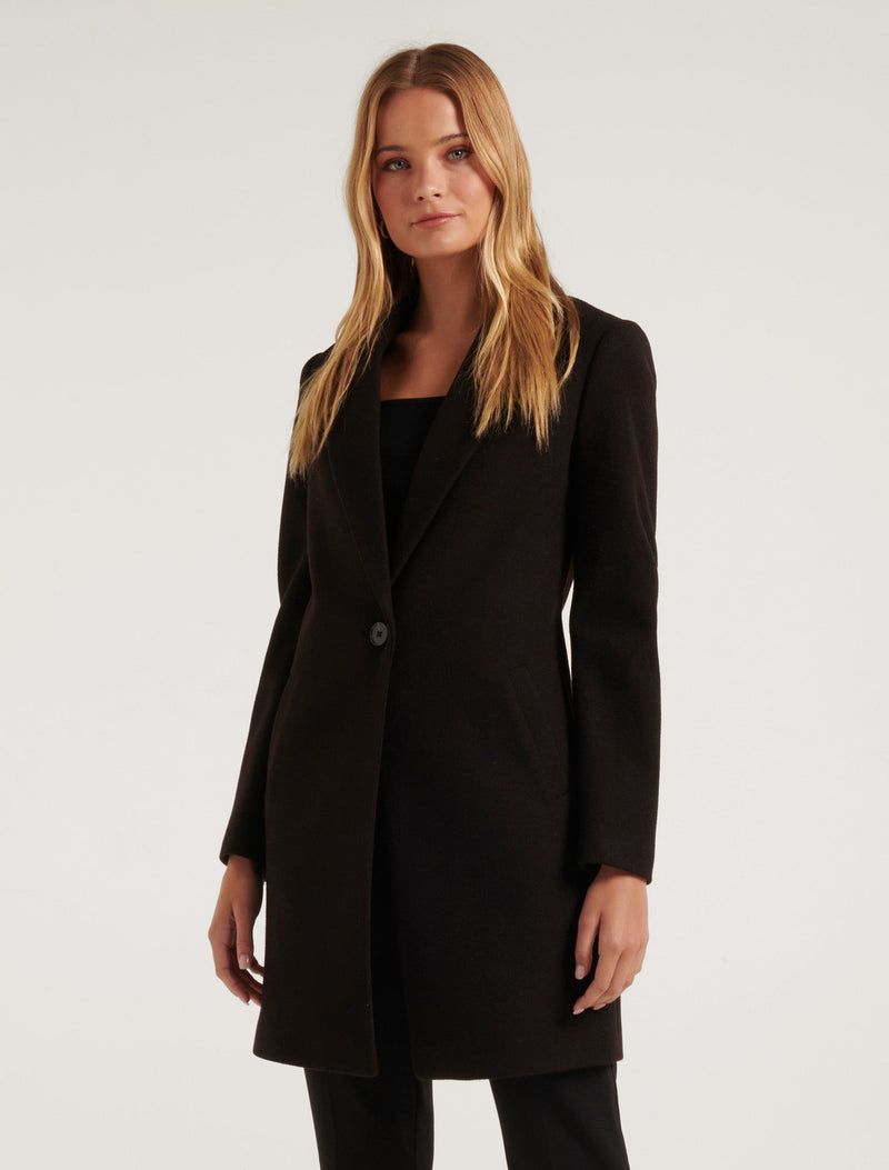 Becca Single Breasted Coatigan Forever New