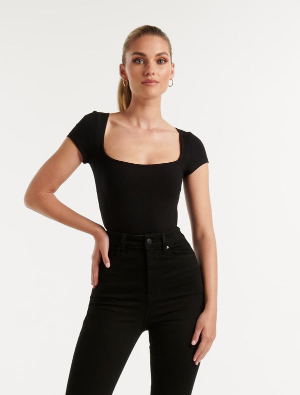 Cardi Cap Sleeve T-Shirt Forever New