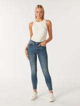 Nala Mid-Rise Skinny Jeans Forever New