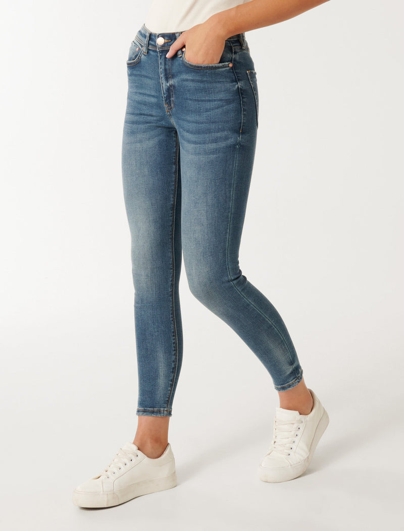 Nala Mid-Rise Skinny Jeans Forever New