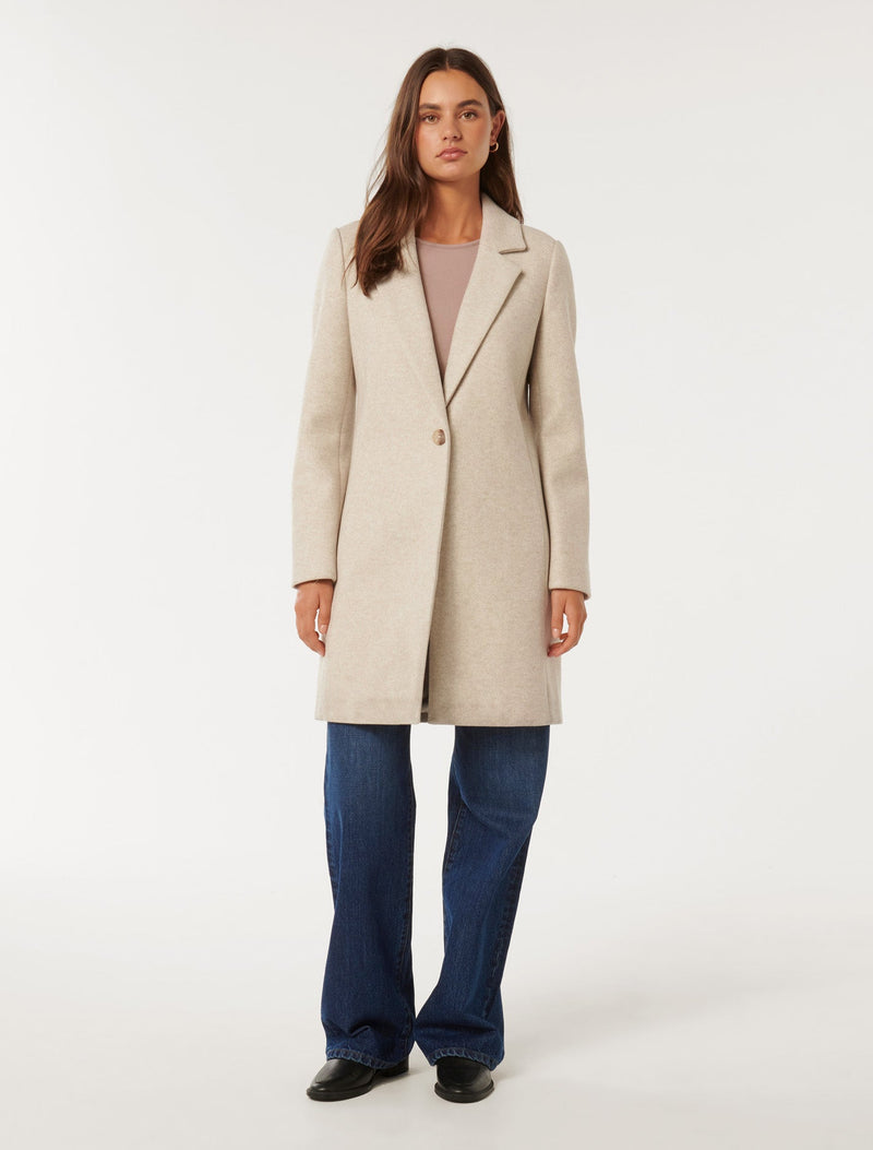 Anna Single Breasted Coatigan Forever New