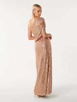 Liberty Wrap Cape Sequin Dress Forever New