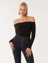 Marielle High Bardot Top Forever New