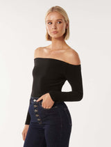 Marielle High Bardot Top Forever New