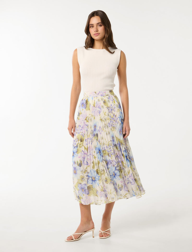 Aurora Pleated Skirt Forever New