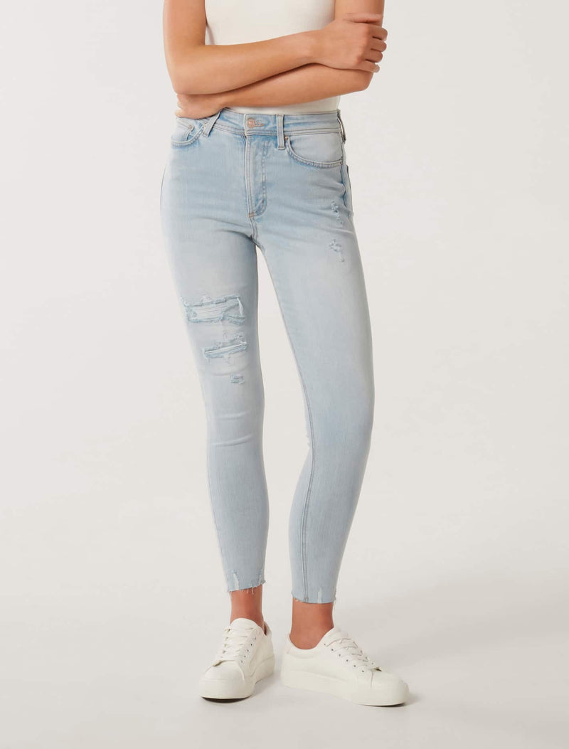 Ashley Mid-Rise Ankle Skinny Jeans Forever New