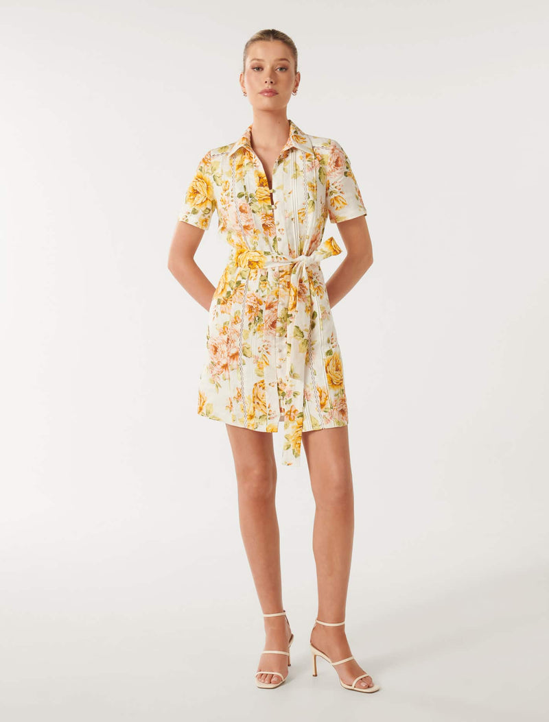 Brooke Mini Shirt Dress Forever New