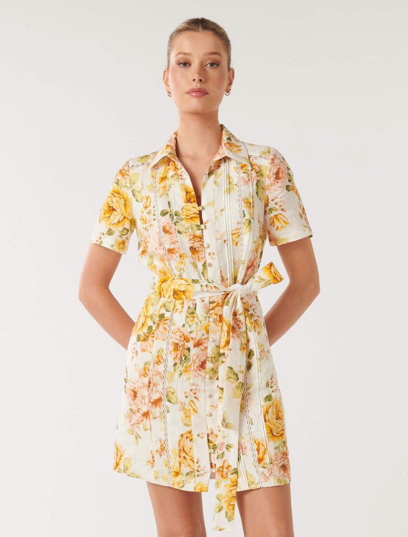 Brooke Mini Shirt Dress Forever New