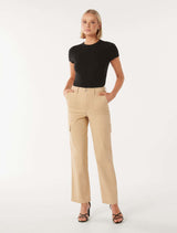 Abigail Wide Rib Neck T-Shirt Forever New