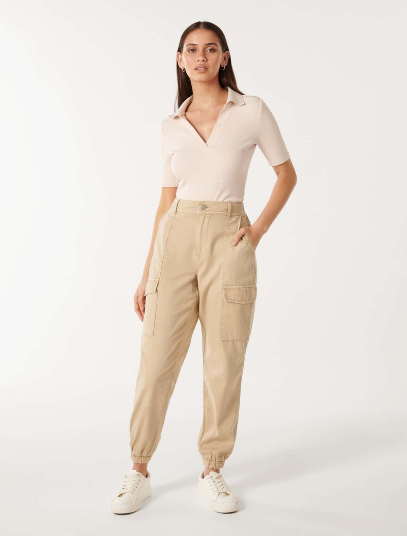 Darcy Cuffed Cargo Pant Jeans Forever New