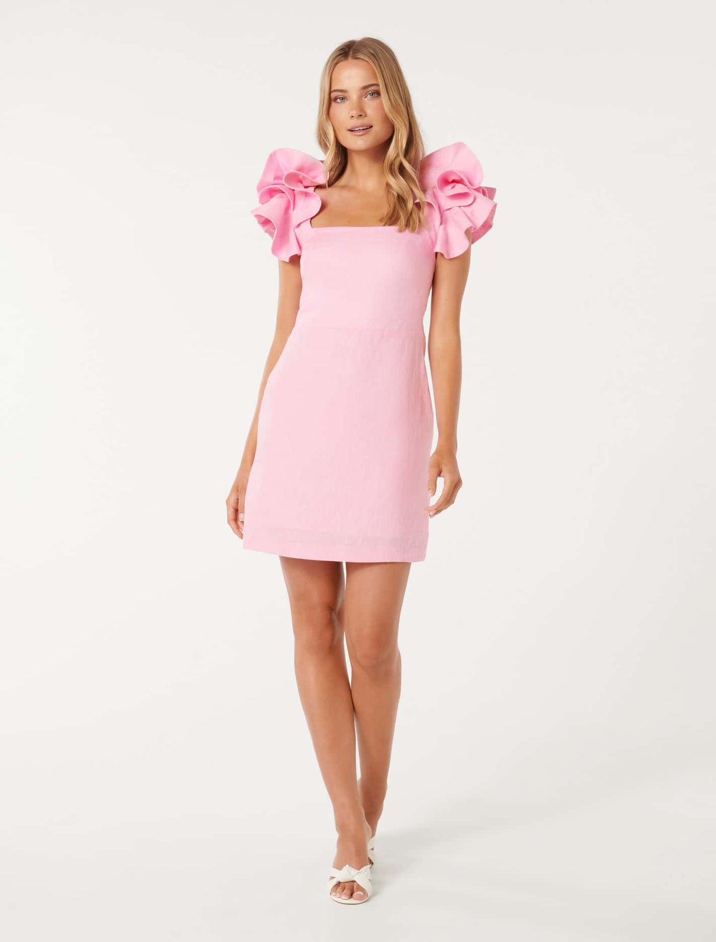 ワンピース JILTU petit frill sleeve dress(pink) AllTerritories_OnBody_28329602