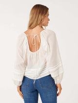 Rosaline Swing Pintuck Blouse Forever New