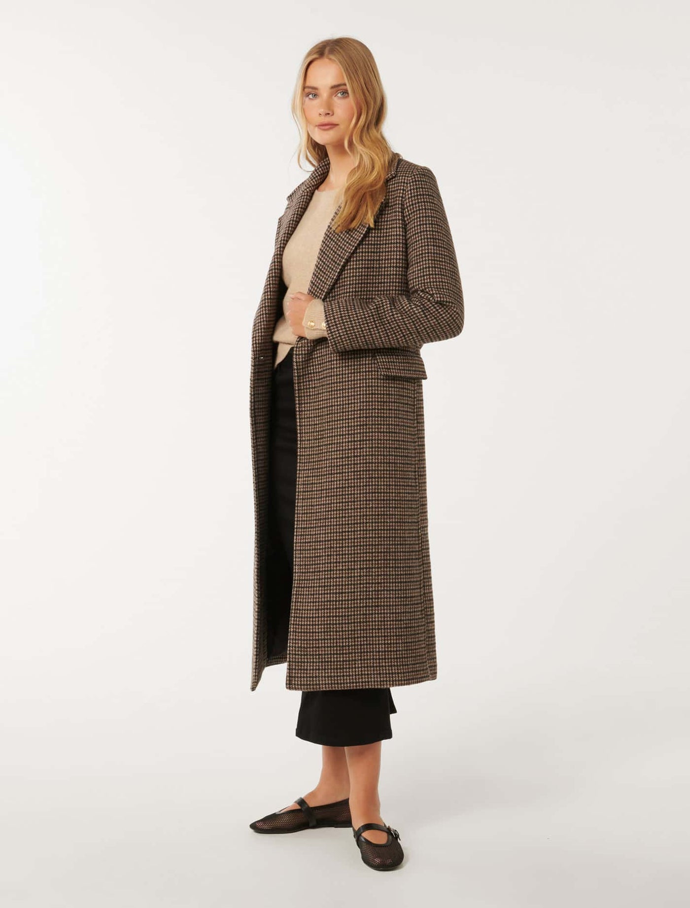Oscar Check Coat Heritage Check | Forever New