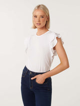 Hera Double Ruffle Top Forever New