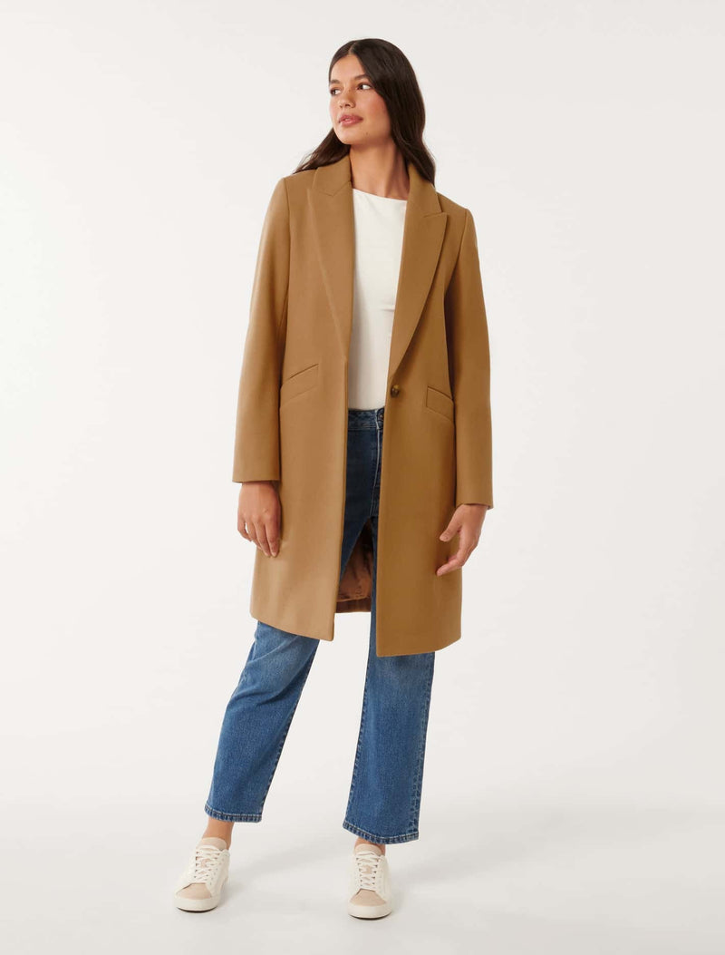 Bonnie Longline Coatigan Forever New