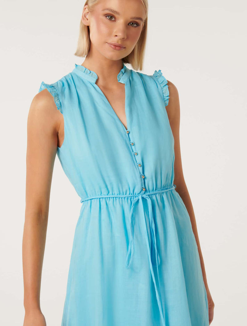 Jazelle Midi Dress Mediterranean Sea Forever New