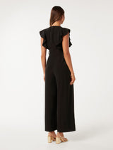 Jackie Flutter Sleeve Jumpsuit Forever New