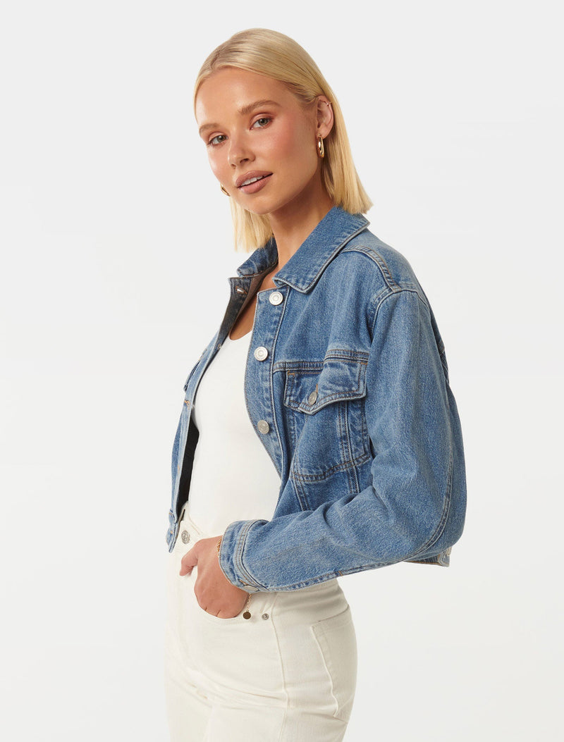 Keira Cropped Jacket Forever New