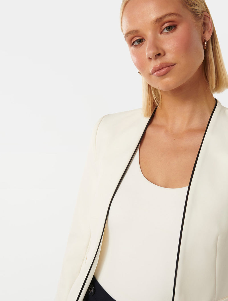 Sharon Collarless Blazer Forever New