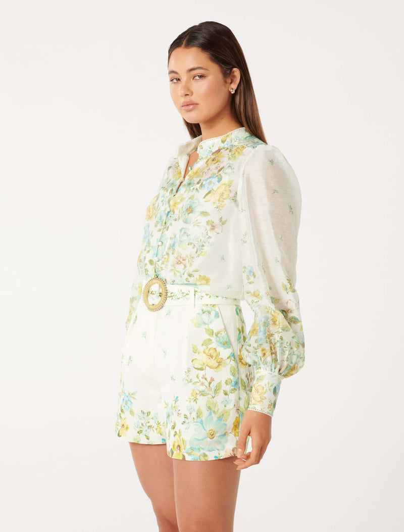 Bettina Floral Placement Blouse Forever New