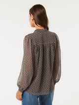 Romy Extended Yoke Blouse Forever New