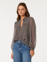 Romy Extended Yoke Blouse Forever New