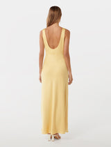 Cameron V Neck Satin Maxi Dress Forever New