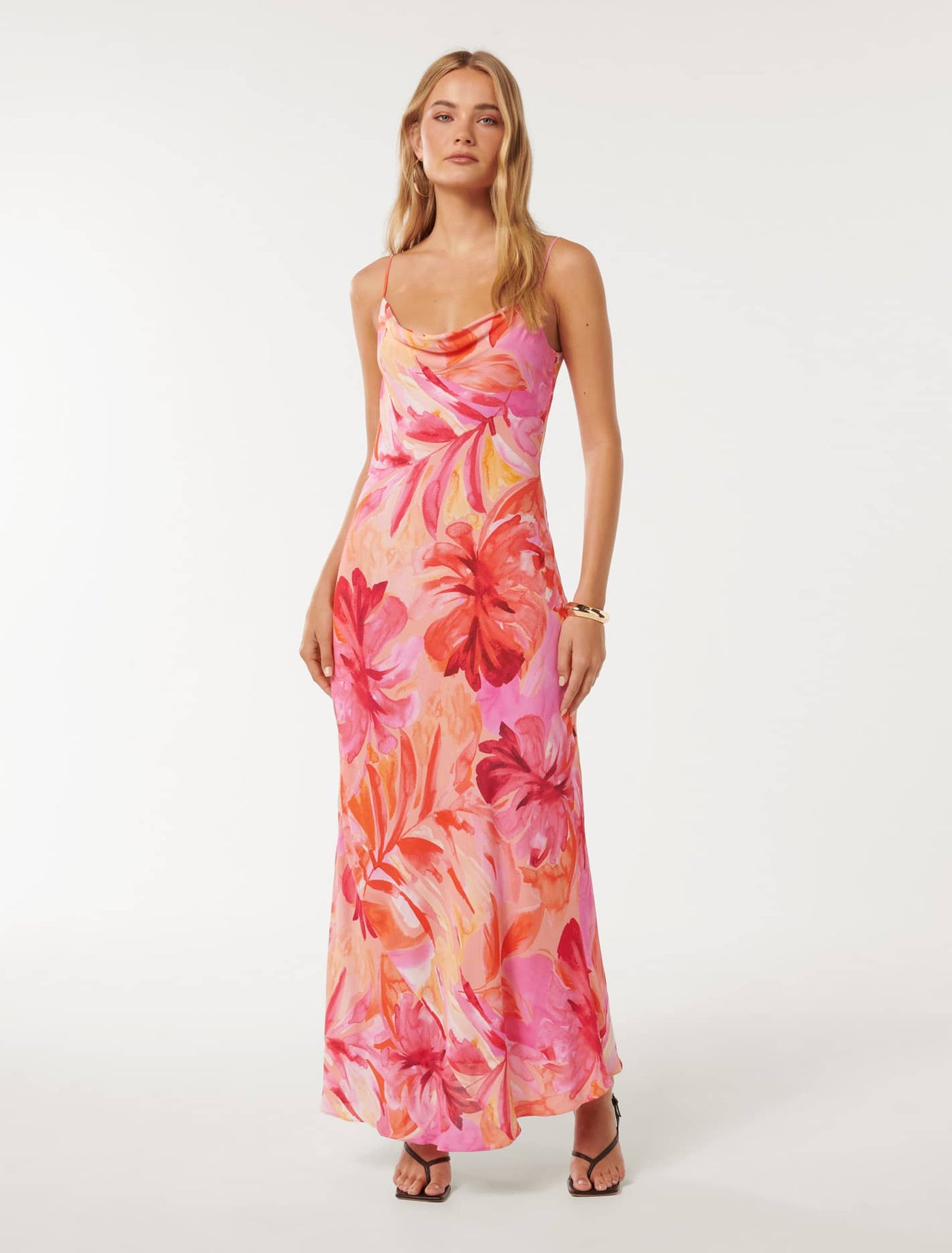 Valerie Cowl Neck Maxi Dress Capella Tropical | Forever New Valerie Cowl Neck Maxi Dress Capella Tropical | Forever New