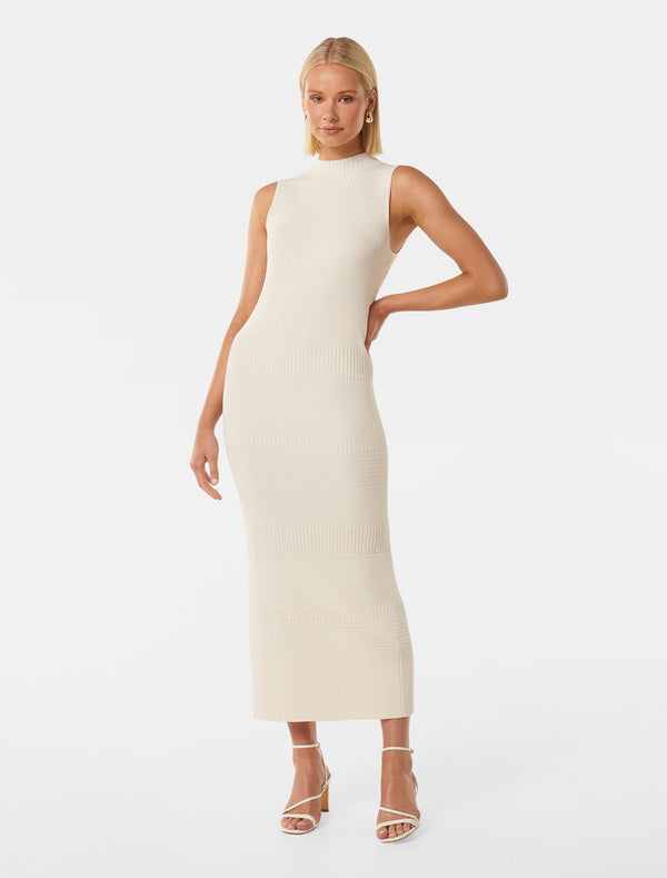 Lexi Sleeveless Self Knit Midi Dress Forever New