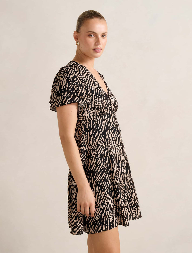 Pria Button Through Mini Dress Forever New