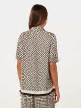 Becca Border Print Shirt