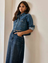 Dana Denim Shacket Forever New