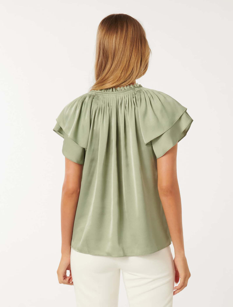 Marni Micropleat Blouse Forever New