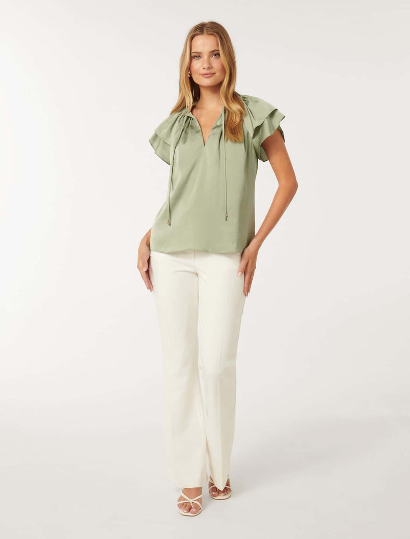 Marni Micropleat Blouse Forever New