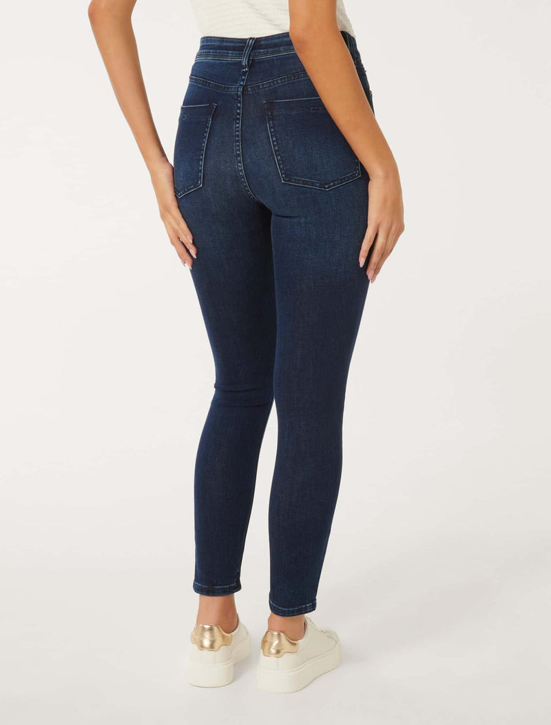 Nala Mid-Rise Skinny Jeans Forever New