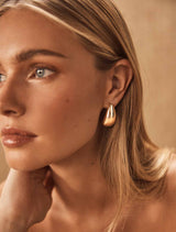Signature Arli Chubby Gold Hoop Earrings Forever New