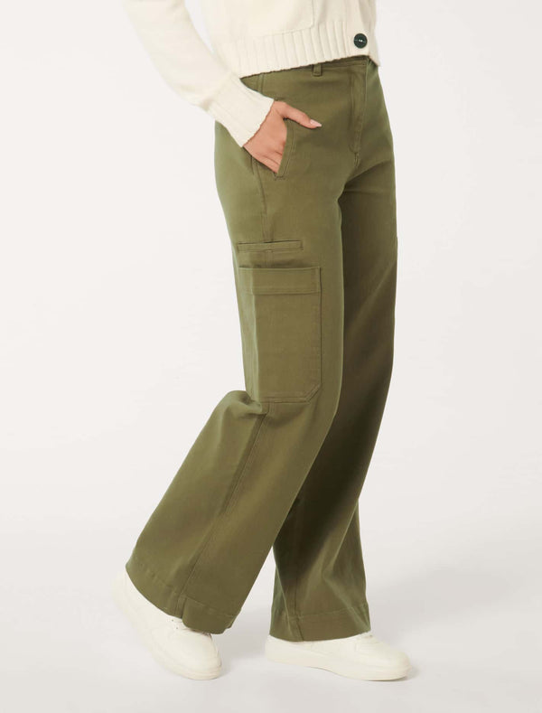 Bobbie Wide Leg Cargo Pants Forever New