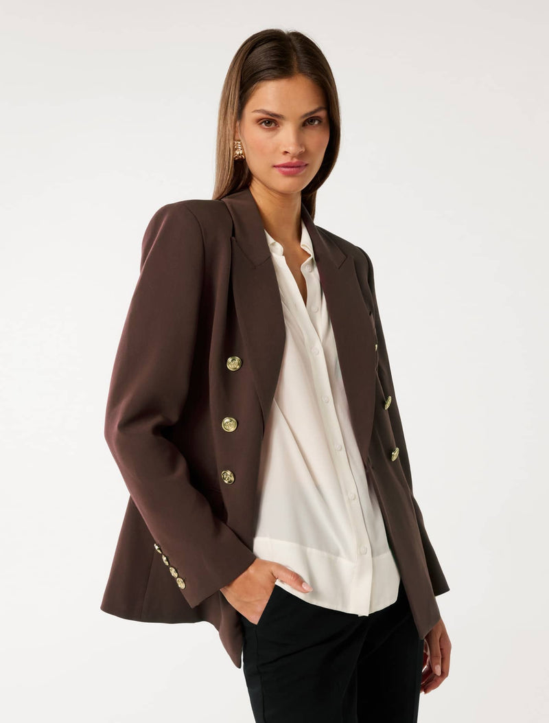 Immie Double Breasted Blazer Forever New