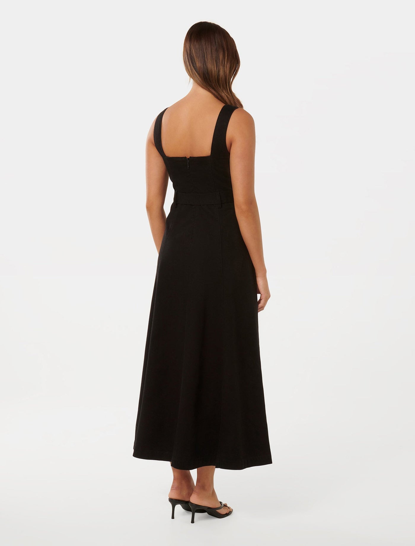 ◆Loulouseoul◆ Classic Denim Sleeveless Dress Black LOULOUSEOUL Classic Denim Sleeveless Dress - Black