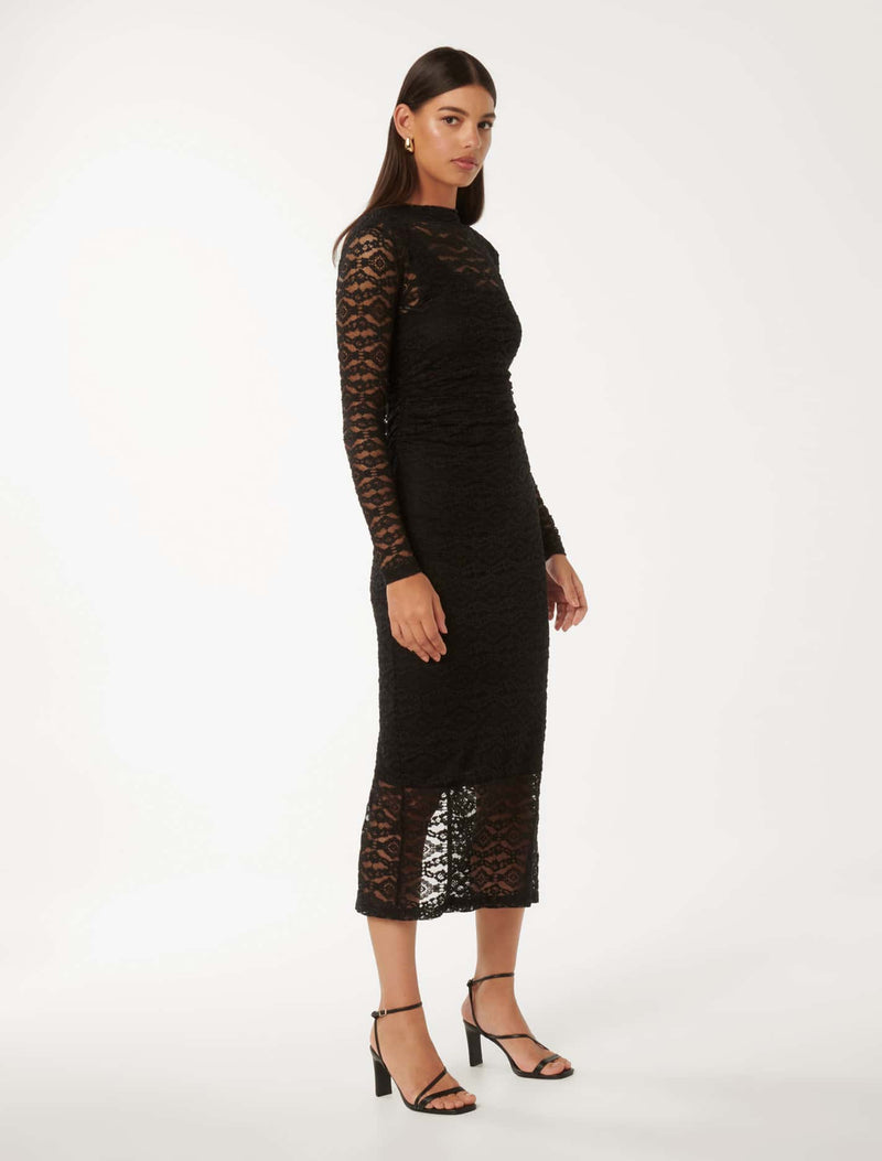 Misty Lace Midi Dress Forever New