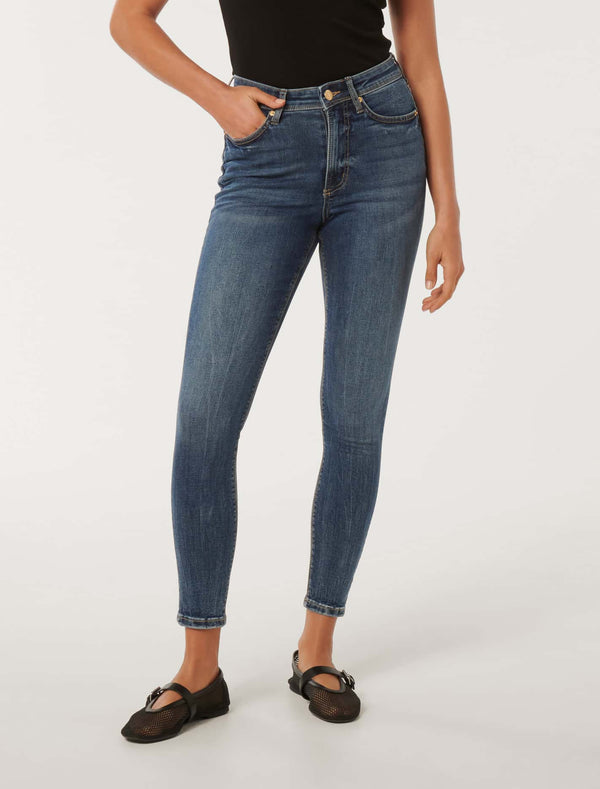 Nala Mid-Rise Skinny Jeans Forever New