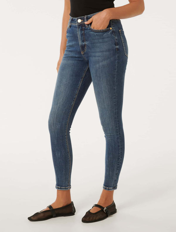 Nala Mid-Rise Skinny Jeans Forever New