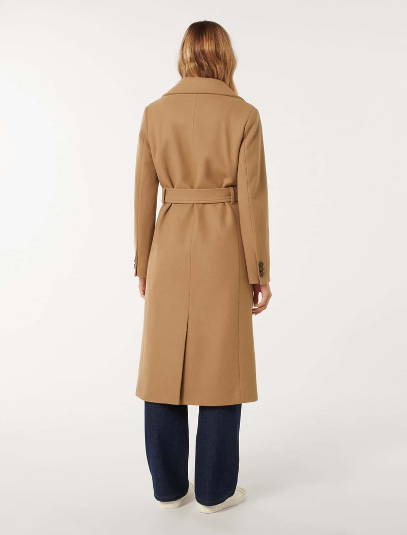 Rowan Single Breasted Wrap Coat Forever New