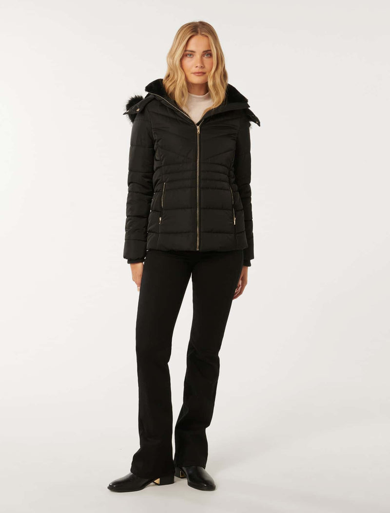 Mimi Short Puffa Jacket Forever New