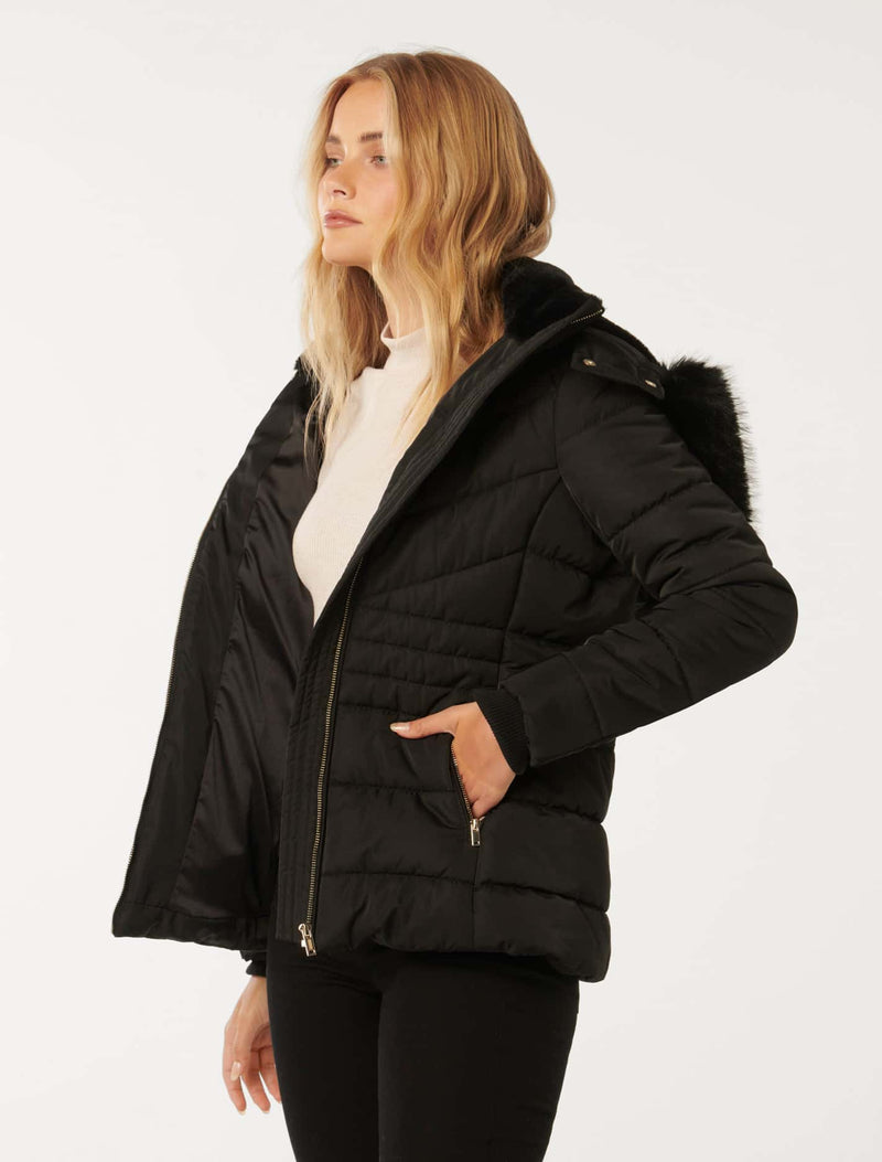 Mimi Short Puffa Jacket Forever New