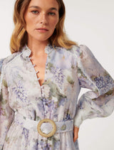 Peyton Petite Trim Detail Midi Dress Forever New