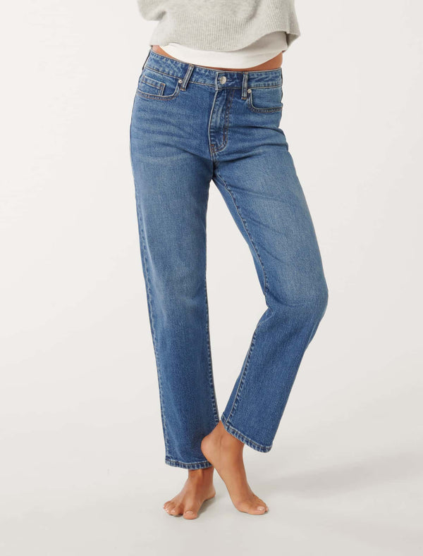 Niki Ankle Straight Jeans Forever New