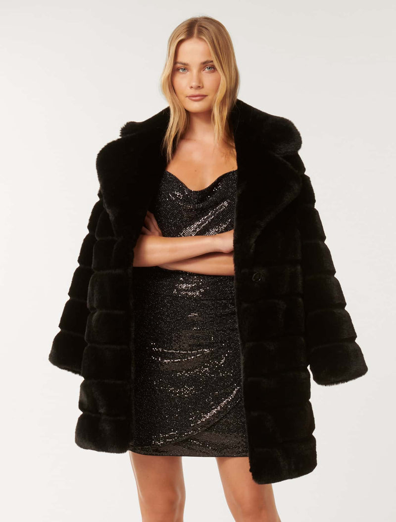 Tara Fur Coat Forever New