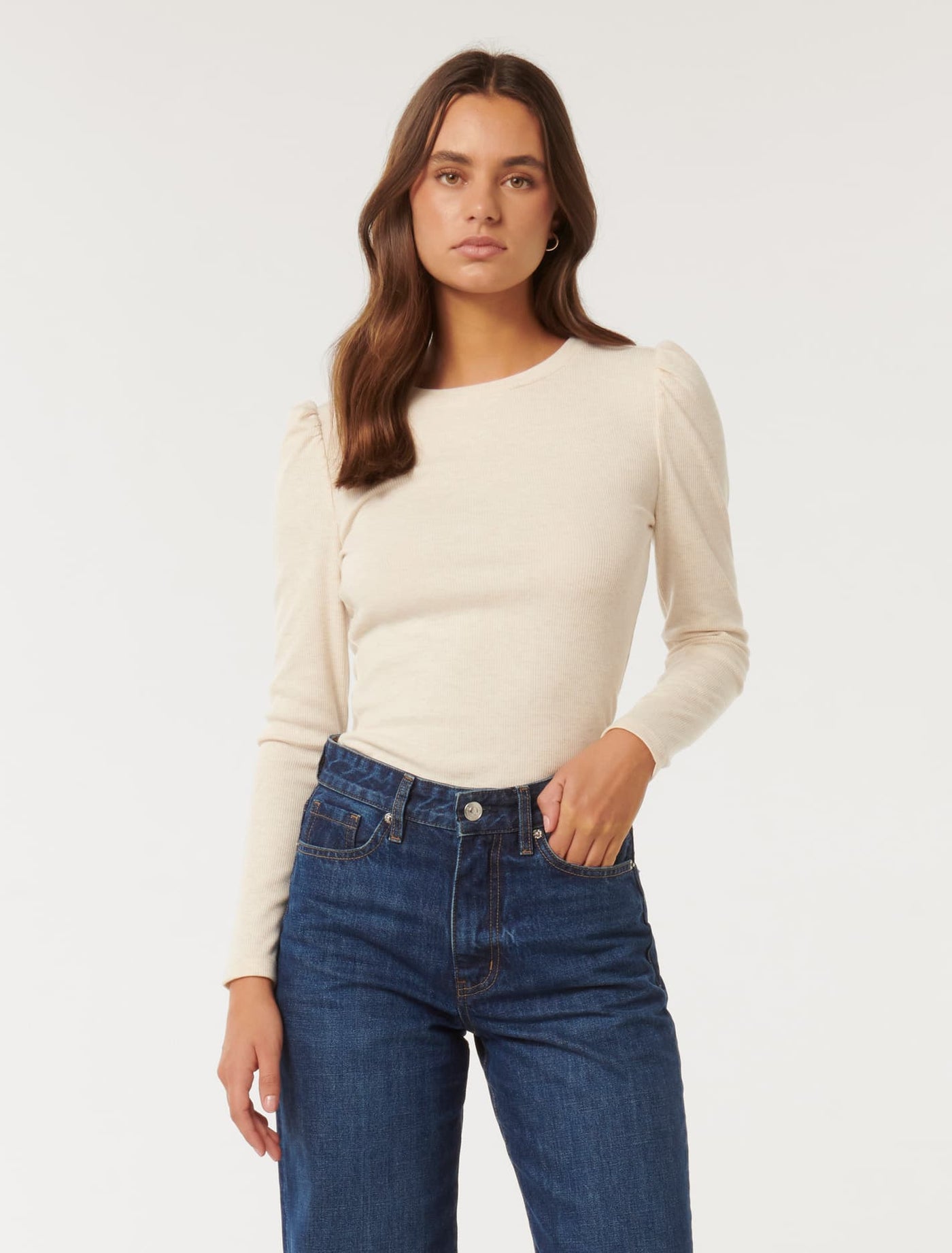 MEER.　CREAM PUFF TOP /BLK CREAM PUFF TOP /BLK - MEER.