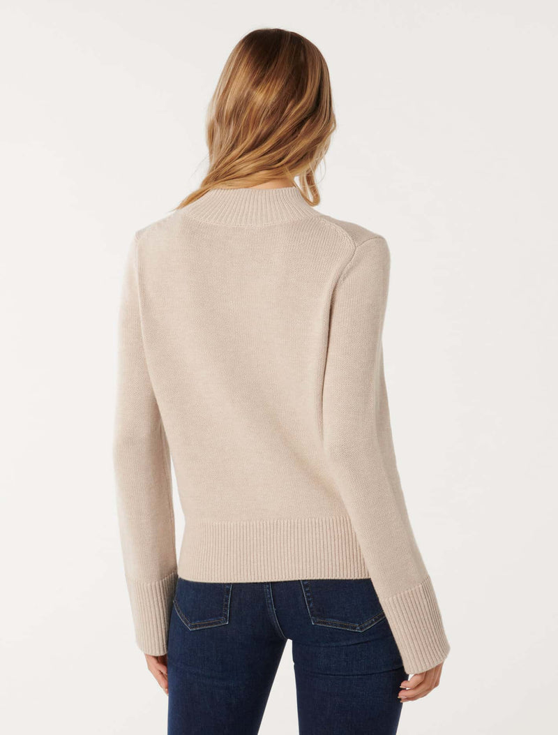Poppy Stand Neck Jumper Forever New
